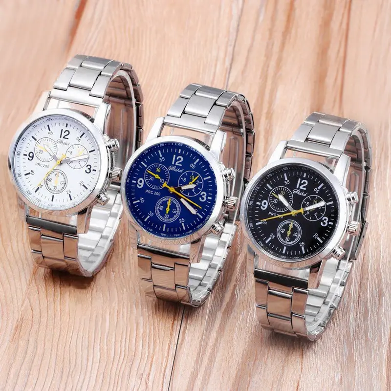 Jam Tangan SHSHD Pria dan Wanita Sport Chrono Rantai Geneva Jam Tangan Stainless Steel Jam Tangan Pria Fashion Analog  Grosir  Model Terbaru SH003 jam tangan wanita jam tangan pria jam tangan anak jam tangan couple jam ganeva wanita jam ganeva pria 0