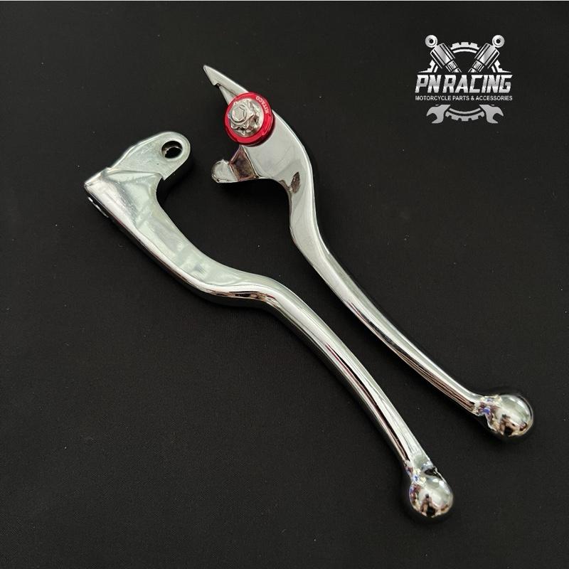 Cặp tay thắng tay col mạ crom + Ốc tán Salaya LĐ đỏ lắp Winner/sonic, Ex 150/155, Ex 135 4s/5s - Phụ kiện