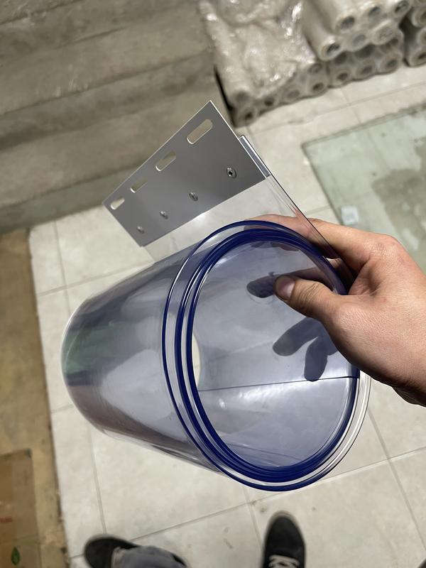 Rèm Nhựa Ngăn Lạnh Điều Hòa Chất Liệu PVC Màu Xanh 3