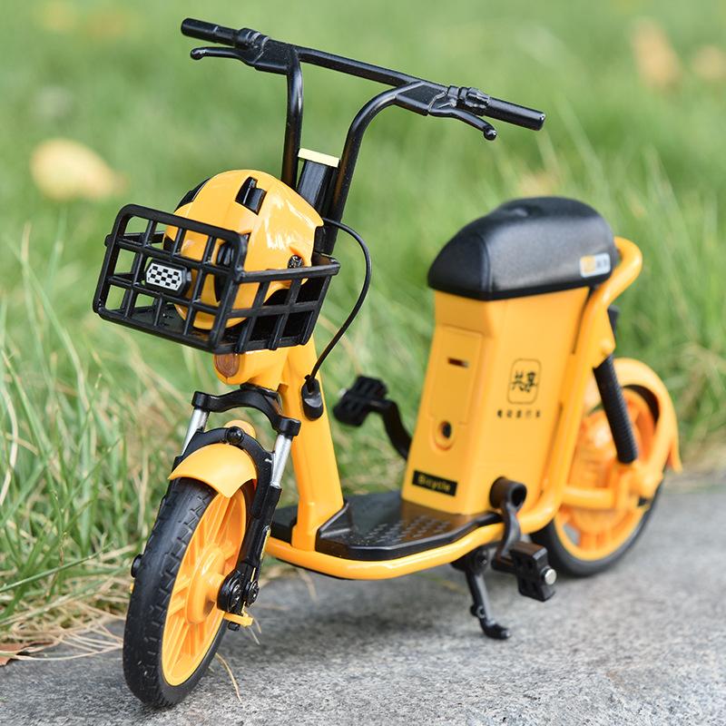 Product Introduction of Mini Electric Motorcycle Model Metal Creative Decoration Alloy Electric Bike Sound And Light Bicycle Motorcycle Children Gift 0