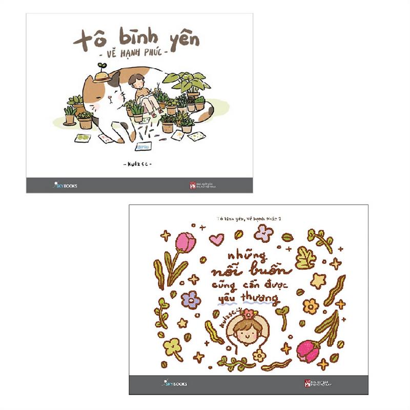  Sách - Combo 2 cuốn - Tô Bình Yên Vẽ Hạnh Phúc +  Những Nỗi Buồn Cũng Cần Được Yêu Thương -  Skybooks 