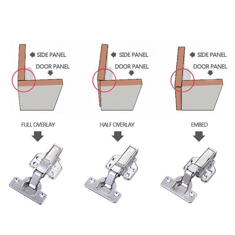 SG Stock10PCS  Safety Door Hydraulic Hinge Soft Close Full Overlay Kitchen Cabinet Cupboard 6