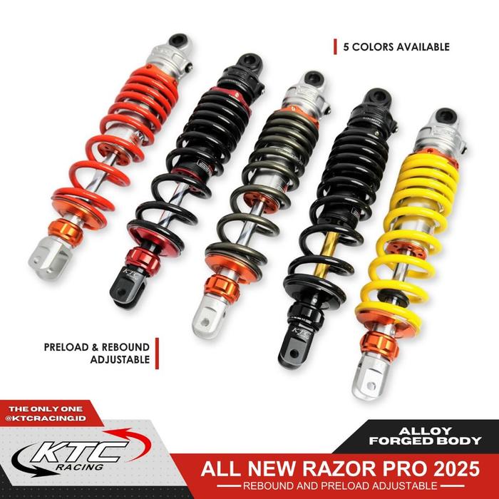 Jual SHOCK BREAKER KTC RACING SHOCK KTC RAZOR PRO ORIGINAL BEBEK 280 ...