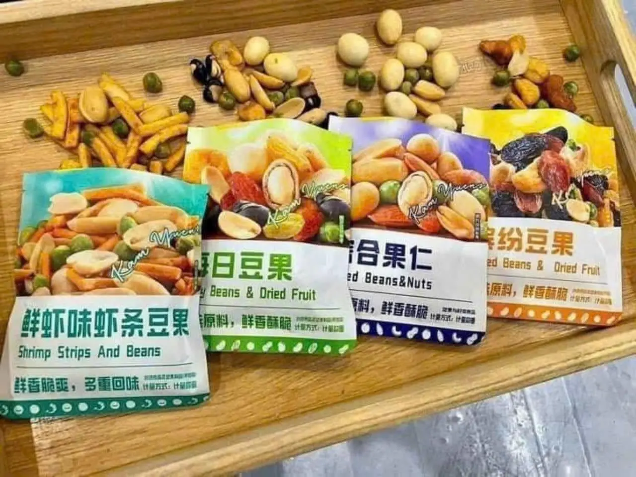 1Kg (33- 35 gói) Hạt Ngũ Cốc Mix Trái Cây Sấy, Hạt Đậu Dinh Dưỡng Mix Vị, Hạt Dinh Dưỡng Mix Trái Cây Sấy