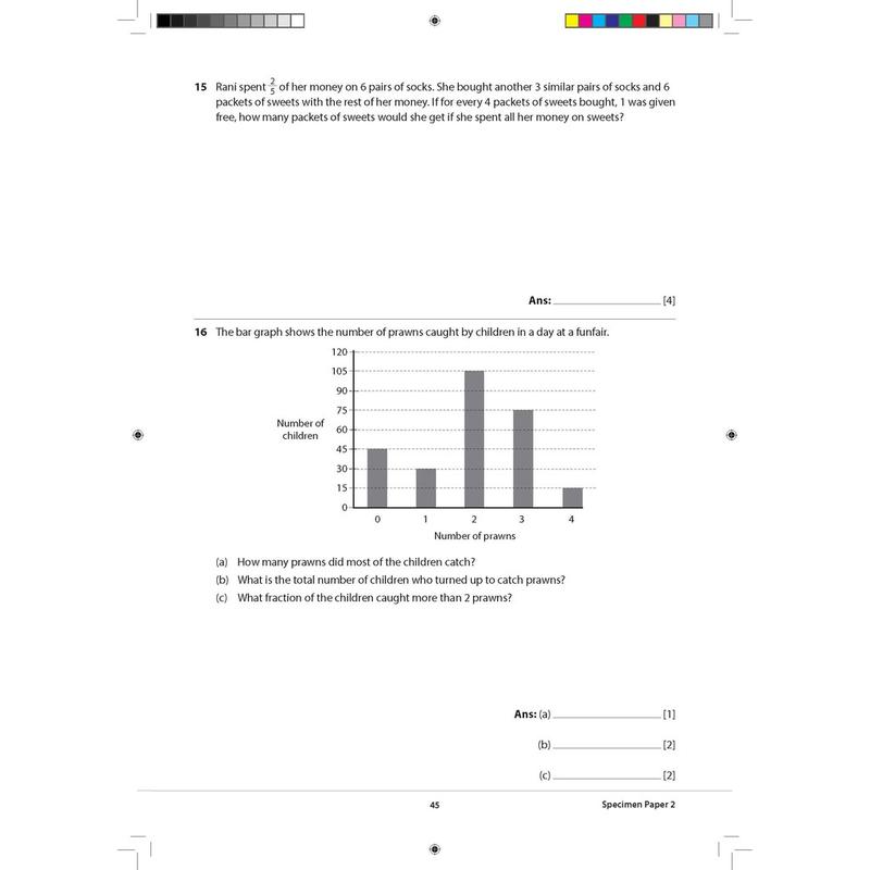 Product Introduction of Primary 6 Mathematics CA & SA Specimen Papers/Singapore Syllabus/Assessment Book | PSLE Challenging Math Mock Exam Paper 3