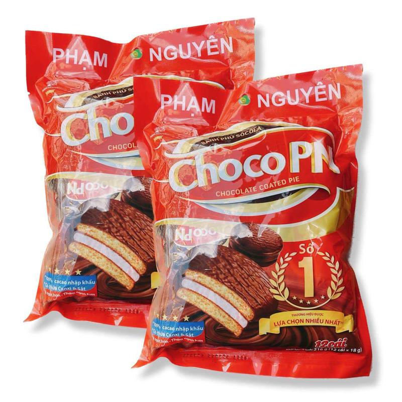    ĂN LÀ GHIỀN - GIÁ DÙNG THỬ  Combo 02 Bịch  mỗi bịch 10 cái   Bánh Chocopie Phạm Nguyên Asoco truyền thống xuất khẩu Thái Lan  Date mới: 12 tháng  có lựa chọn số lượng khi thanh toán. 