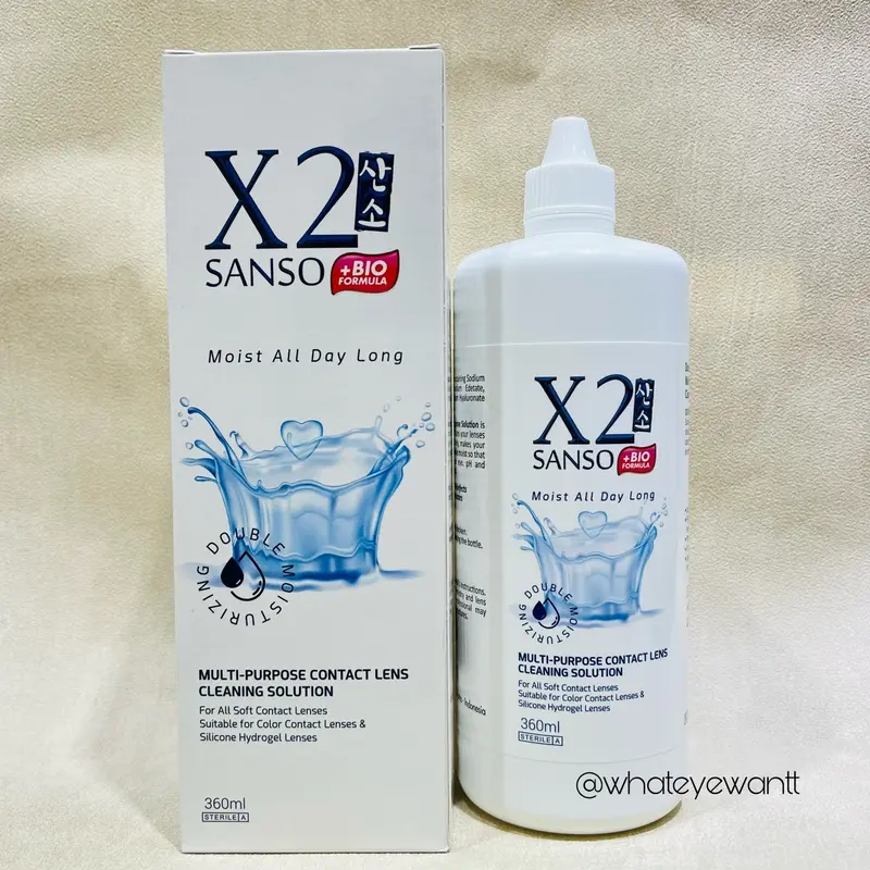 X2 Sanso BIO 360ml Cairan Pembersih Softlens New Formula 1