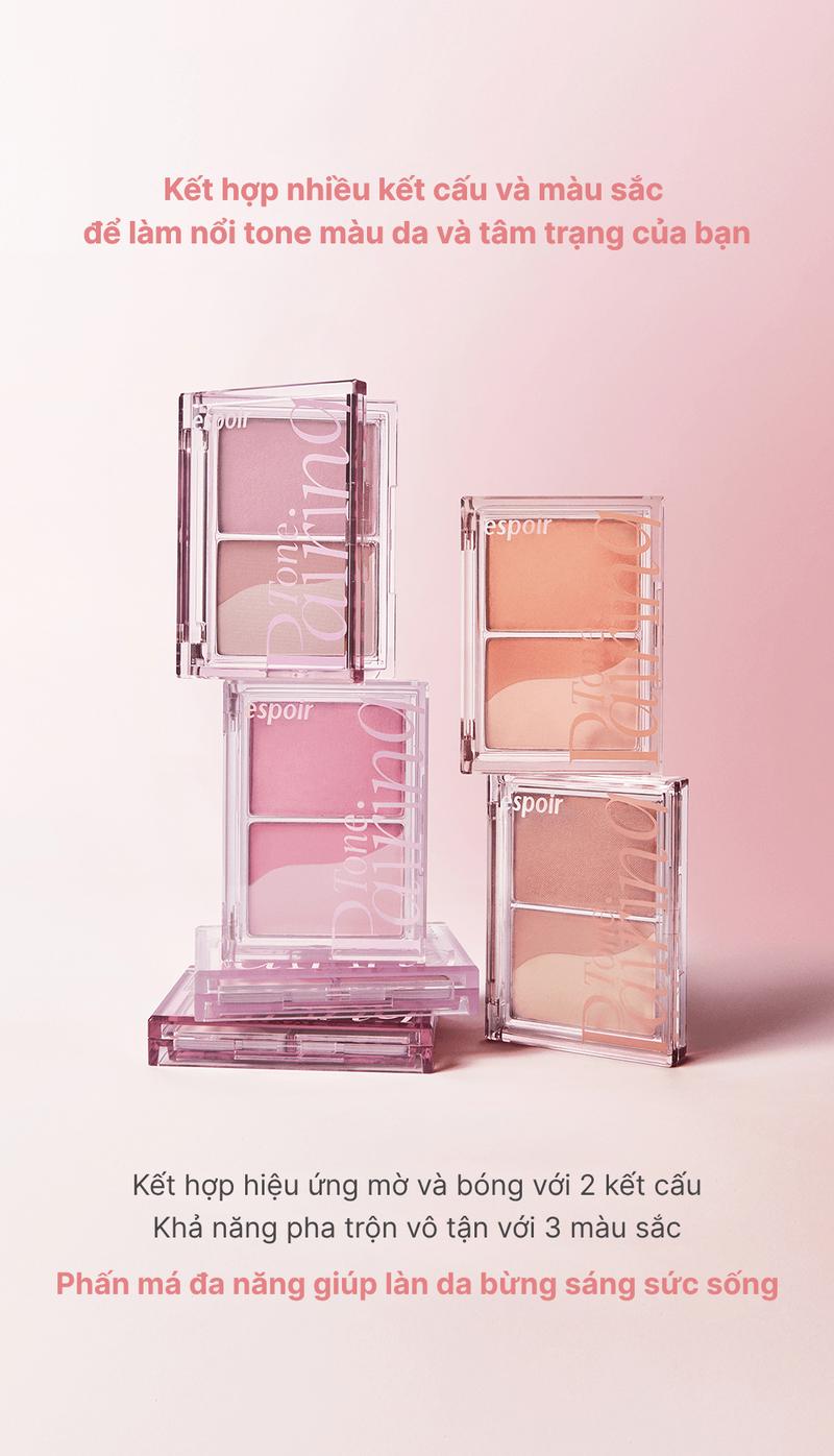 Product Introduction of Bảng Phấn Má 3D Espoir Tone Pairing Cheek 9.6gr 3