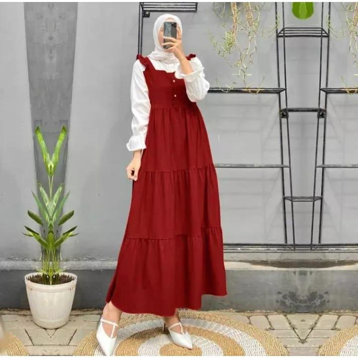 Gamis Jolly / Gamis Remaja Korean Style / Pakaian Muslim Wanita / Dress Jolly Terlaris 2023 3