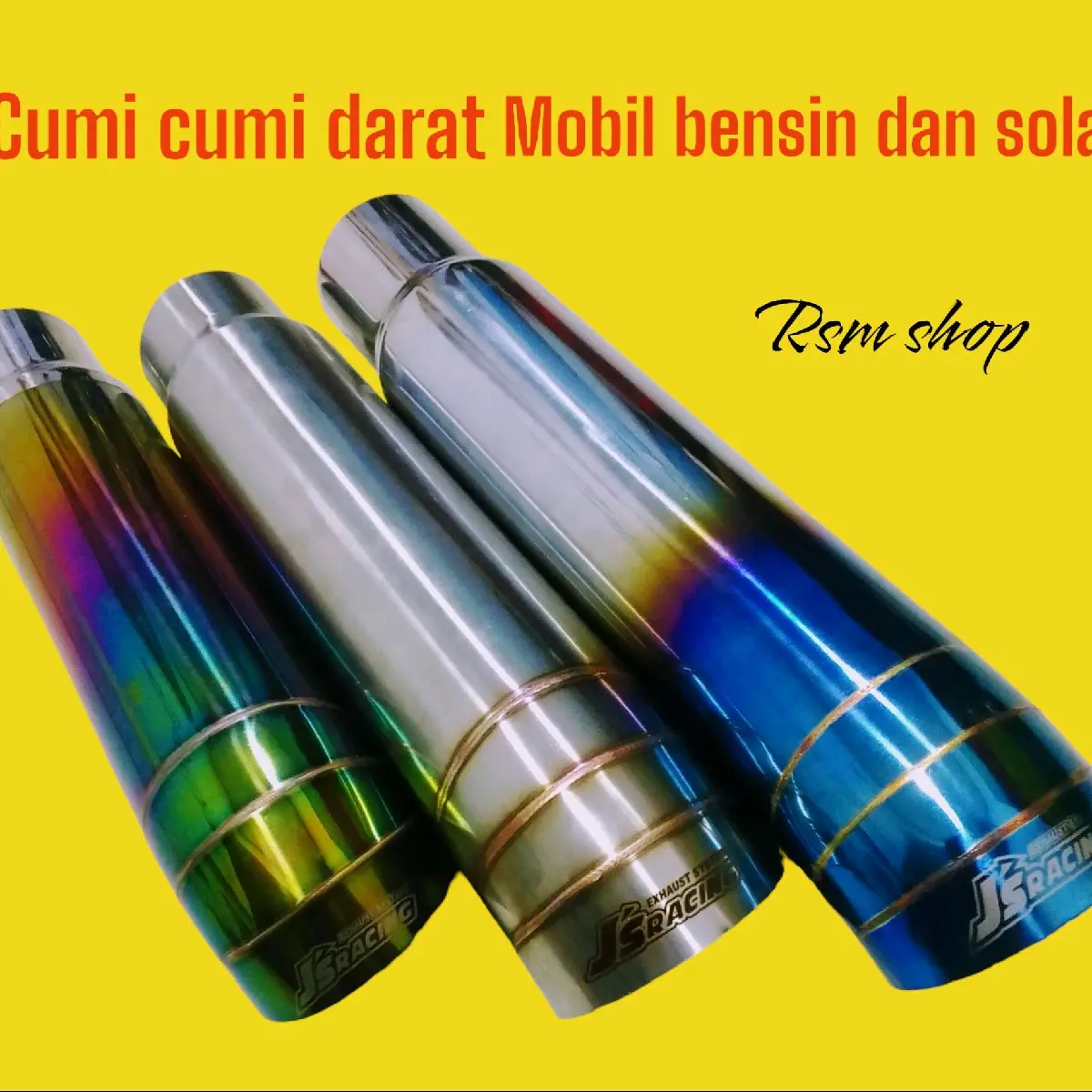 knalpot mobil cumi cumi darat mobil Bensin dan solar