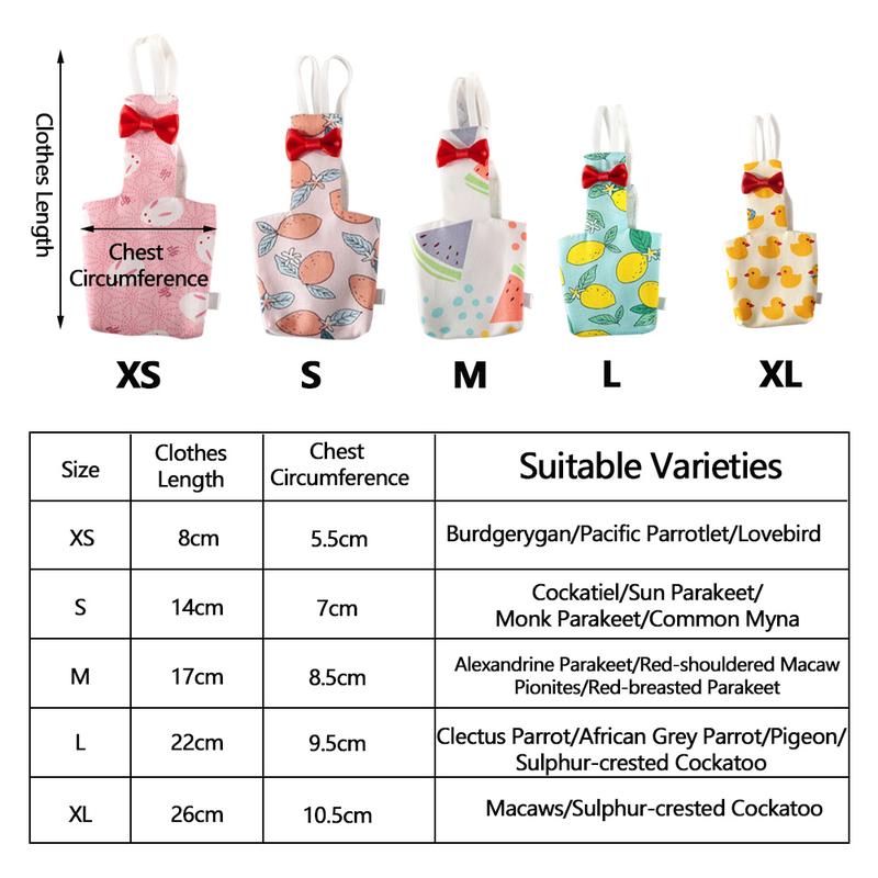 Product Introduction of PT-Bộ Đồ Bay Cho Chim Dễ Thương, Có Nơ, Vẹt, Thú Cưng Dễ Thương, Tã Vẹt, Quần Áo Vẹt Đuôi Dài, Chim Bồ Câu, Thú Cưng Vừa Và Lớn, Dự Tiệc # 434269 45