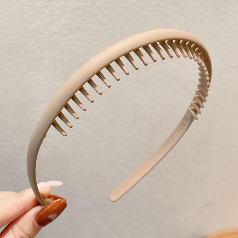 Toothed anti slip pressure broken hair simple hair clip headband 2