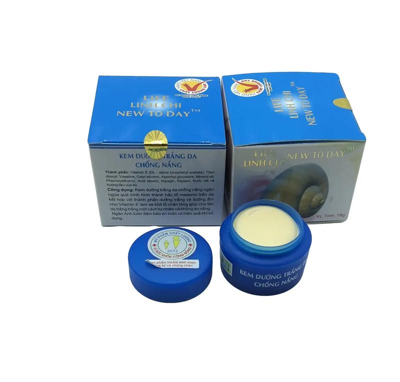 Kem New Today Trắng da chống nắng 18g - Kem Dưỡng Trắng Chống Nắng Với Nhân Sâm và Linh Chi - Sunscreen
