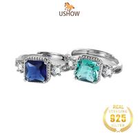 Gambar USHOW 925 Perak AAAAA Zircon Spot 2 Perhiasan Cincin Karat - No1, Dapat disesuaikan dari USHOW Kab. Gresik 1 Tokopedia