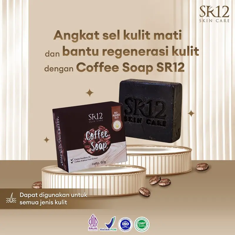 Coffee Soap SR12 Sabun Muka Menghilangkat Flek Hitam dan Bekas Jerawat 3