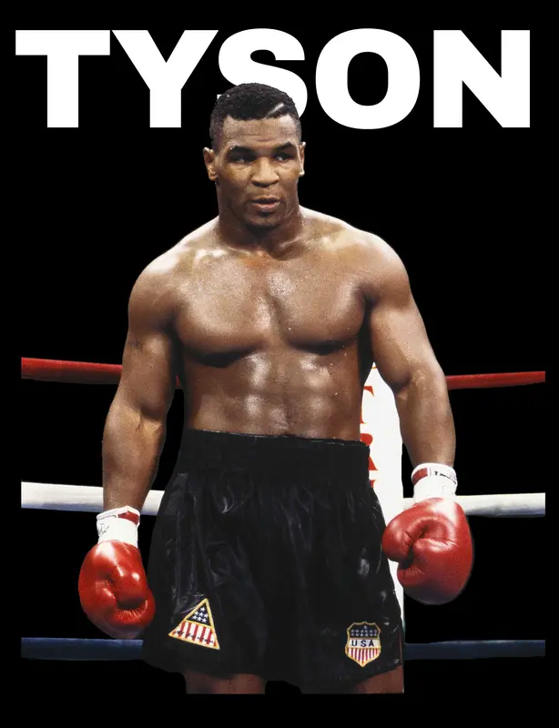 KAOS TSHIRT MIKE TYSON BOXING LEGEND Combed High Sablon Pria 2