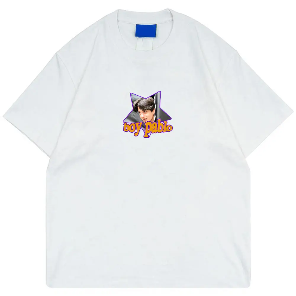 Kaos Boy Pablo Hey Girl White Tshirt Merchandise