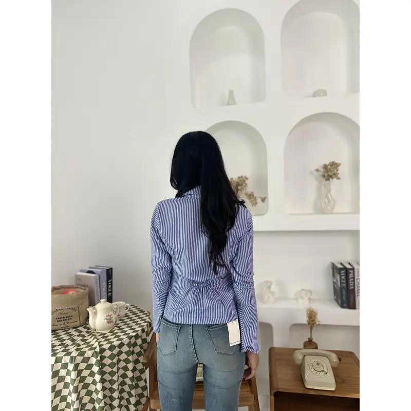 Kemeja Stripe Lonceng/ Kemeja Stripe 2024 1