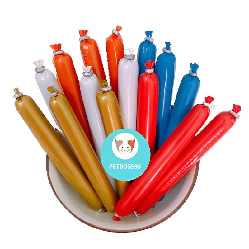 COMBO 5 10 CÂY XÚC XÍCH CHO CHÓ MÈO HAMSTER LOẠI RẺ BAO BÌ TRƠN