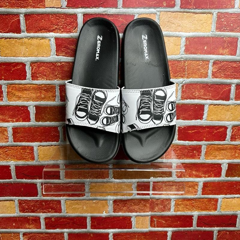 Sandal Slop Pria Wanita Sendal Slide Slippers Shoes Black Selop 5