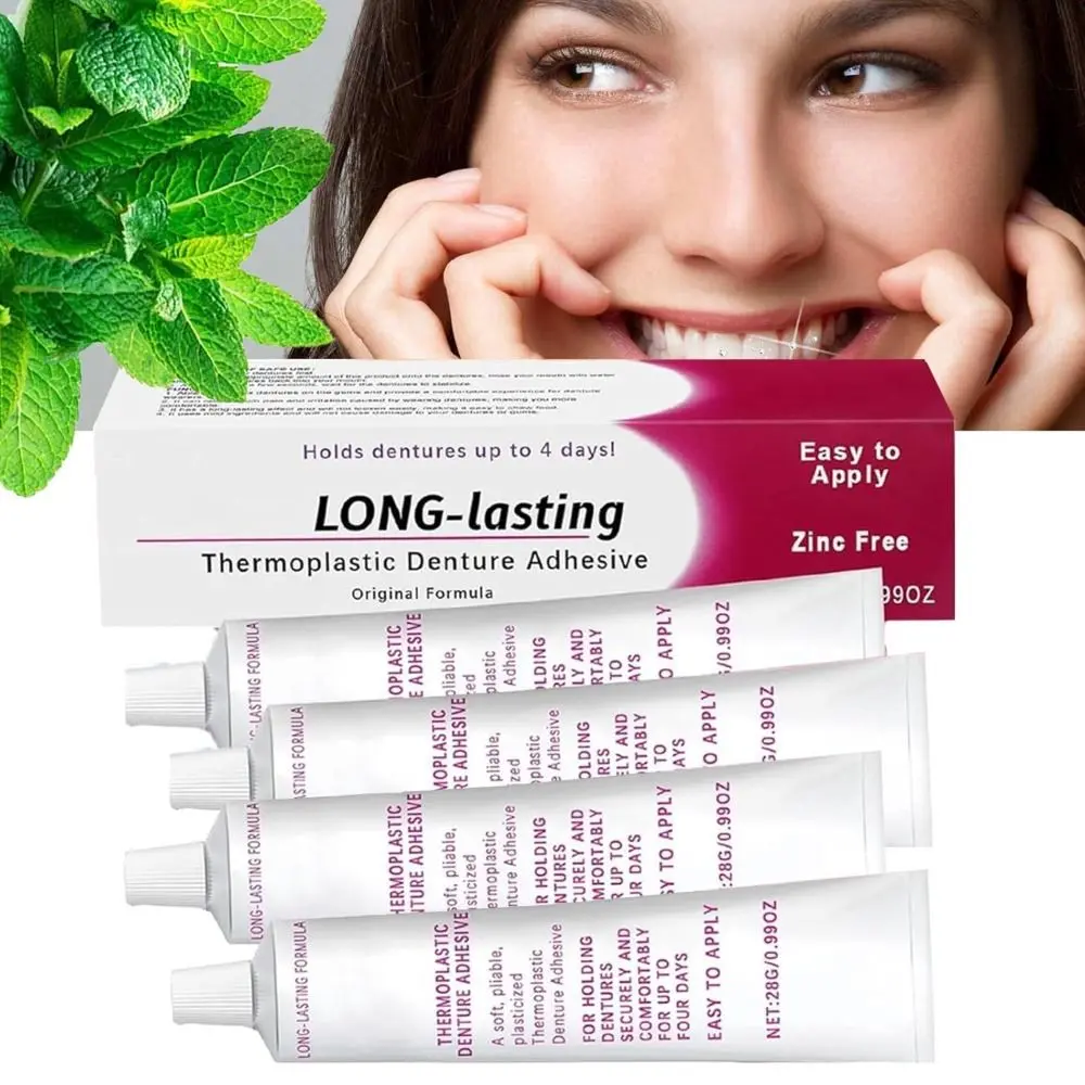 New Seamless Fit Thermoplastic Denture Adhesive Reusable Comfortable Oral Health Care Portable Long Lasting Denture Care for Denture Care