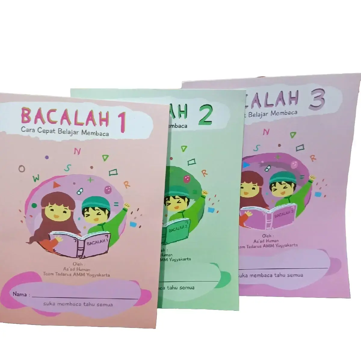 Paket Hemat 3 Buku Anak Bacalah Jilid 1 2 3 Soft Cover Books