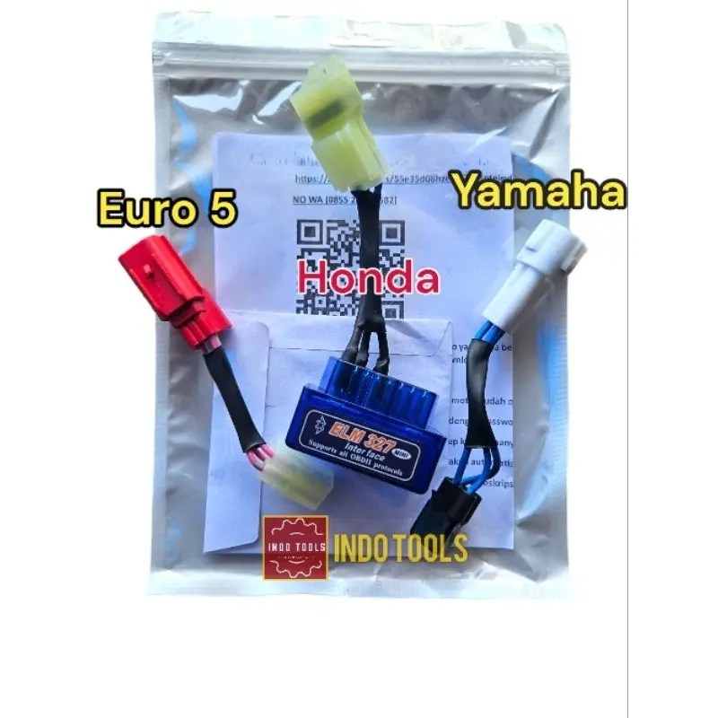 Paket Scanner Motor Injeksi Obd2 untuk motor injeksi Honda dan Yamaha 8