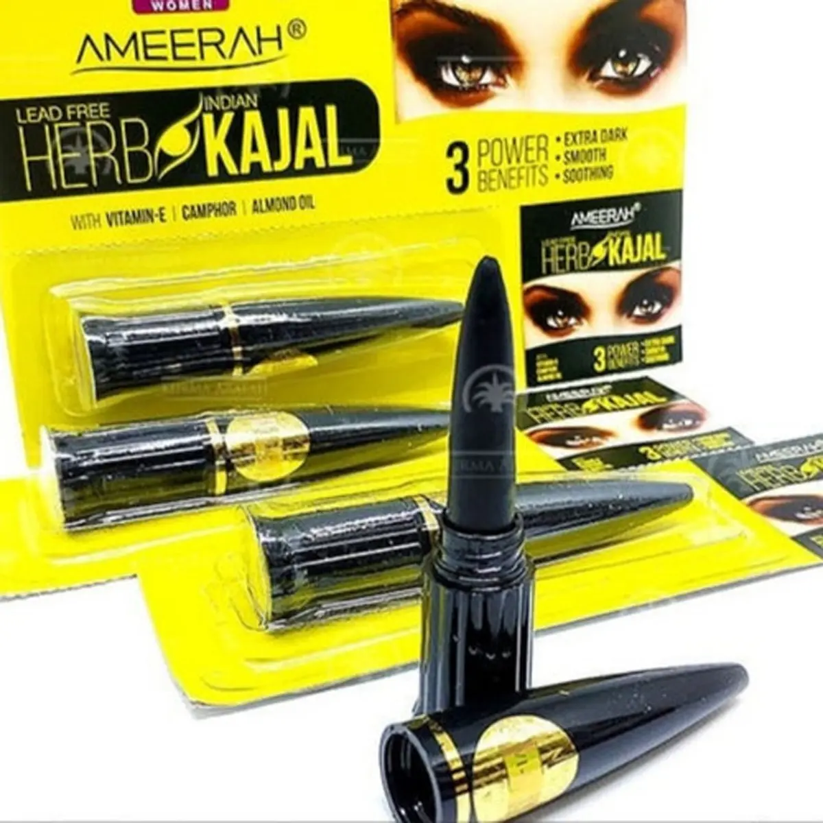 Celak Mata Kajal Ameerah Arab Anti Air Tahan Lama / Ameera Eyeliner Herbal Santri Tahan Air Halal