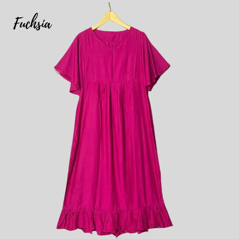 Daster Polos Starla Kekinian Adem Crinkle Busui Katun 6