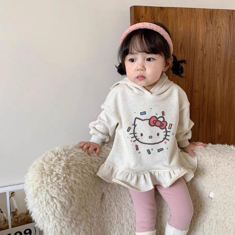 Product Introduction of Bộ Đồ Cho Bé Gái, Phong Cách Hàn Quốc, Áo Len Mũ Dài Trung Bình Hoạt Hình, Quần Áo Mùa Thu, Bộ Hai Mảnh Cho Trẻ Sơ Sinh, 2024 Heo đồ  bé đồ  dưa 1