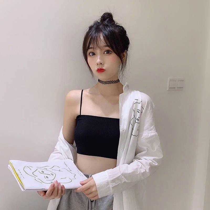 Product Introduction of Áo Ngực Nâng Ngực, Gợi Cảm, Dành Cho Phụ Nữ, Chất Liệu Lụa Lạnh Áo Crop Top, Liền Mạch, Áo Ống Dây Đeo, Không Tay, Áo Yếm, Đồ Lót, Áo Ngực Thân Mật Nữ 25