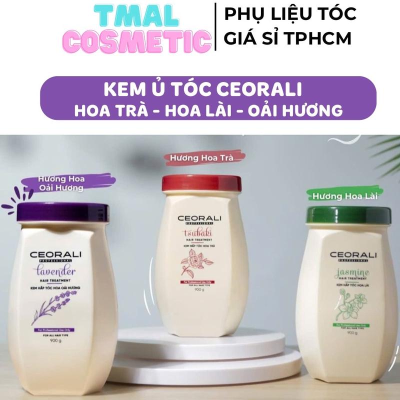 Kem ủ tóc hấp tóc phục hồi hư tổn Ceorali hương thơm hoa lài hoa trà oải hương quyến rũ sang trọng 900g