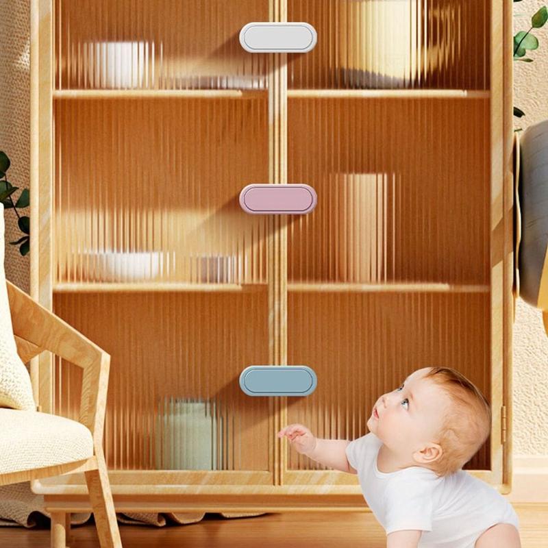 Product Introduction of New ABS Child Safety Lock Protection Housing Safety Cabinet Door Multi-function Freezer Cupboard Closing Buckle Cabinet Drawer 12