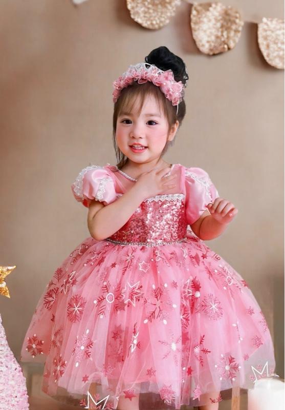 Product Introduction of Váy Elsa công chúa cho bé gái nhà Linh Đan kids - 2 màu (Xanh/Hồng) - Có choàng sau lưng Và tặng kèm cài tóc 13