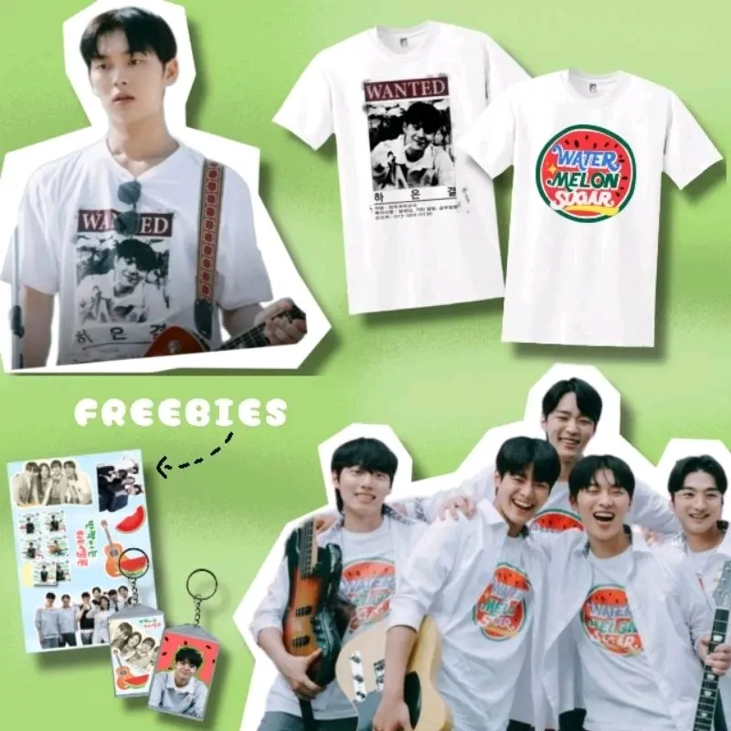 KAOS TSHIRT WATERMELON SUGAR WANTED HA EUN GYEOL TWINKLING WATERMELON