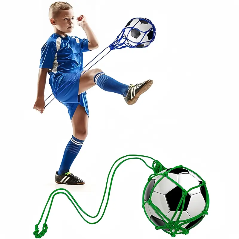 Football Training Juggling Kick Training Net, Football Training Device, Elastic Backboard Bag, Football Backboard Practice Belt 1