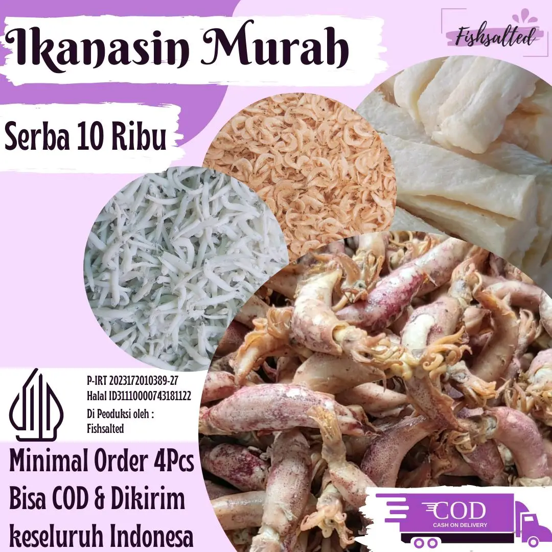 IKAN ASIN SERBA 10 RIBU TANPA MINIMAL ORDER