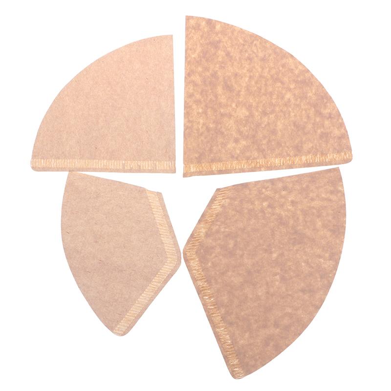 Product Introduction of 100x Eco-friendly Unbleached Original Wooden Hand Drip Paper Coffee Filter Bag 13