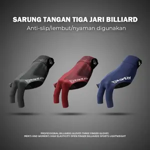 Sarung Tangan Billiard Hitam Polos HARGA GROSIR