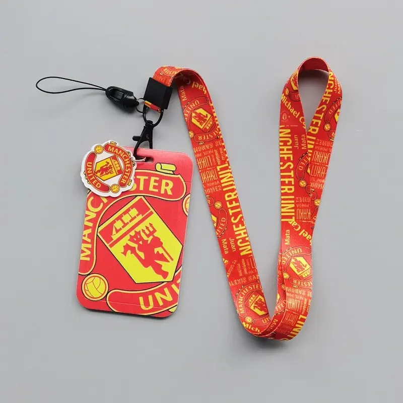 Dây Đeo Thẻ Cho Sinh Viên - Học Sinh, Nhân Viên Kèm Bao Đựng Thẻ Hình Logo Các CLB Bóng Đá Barcelona, Real Madrid,  MU 6