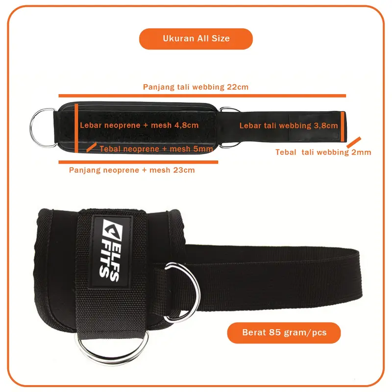 ELFS FITS Ankle Strap Weight Lifting Leg Strength Trainer Gym Fitness 3