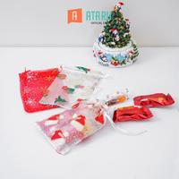 Gambar Ataru Set 3 Pcs Kantung Serut Mesh Xmas Drawstring Pouch Pouch Serut Perlengkapan Kado dari Ataru_NEW Kota Administrasi Jakarta Barat 1 Tokopedia