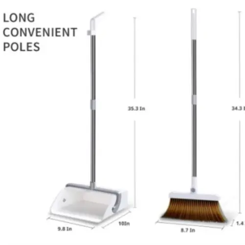 Foldable Broom Dustpan Set Household Floor Cleaning Set Rotating Broom With Dustpan Magnetic