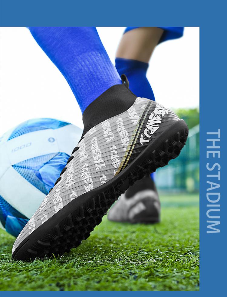 Product Introduction of Football Boots Soccer Cleats Shoes for Men Women Unisex Child Boys Girls Professional Futsal Breathable Training Sneakers High-Tops Spikes D 0 48 44 38 45