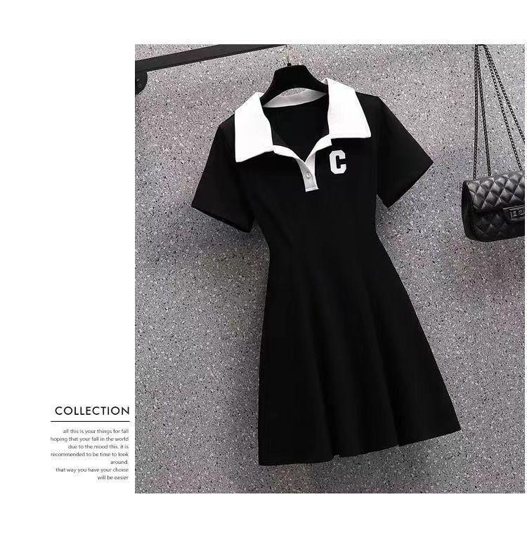 Product Introduction of Váy Cổ Polo, Phong Cách Mùa Hè, Dành Cho Nữ, Phong Cách Mới Mùa Hè 2024, Eo Bó Sát, Ôm Vừa Vặn, Váy Ôm Chữ A, Thời Trang, Dễ Phối Đồ 5