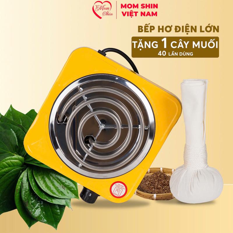 ( TẶNG CÂY MUỐI ) Bếp Hơ Mẹ Và Bé Loại Lớn 1000w [ Bếp vàng - 5 Cấp Độ Nhiệt ] Chăm Sóc Da Cho Mẹ Sau Sinh | Shop Mẹ Shin Min Gin, Vũ Phương Thảo, Ngoài Ra SP Có Thể Dùng Bếp Nướng, Nướng Thịt, Nướng Điện, Không Khói