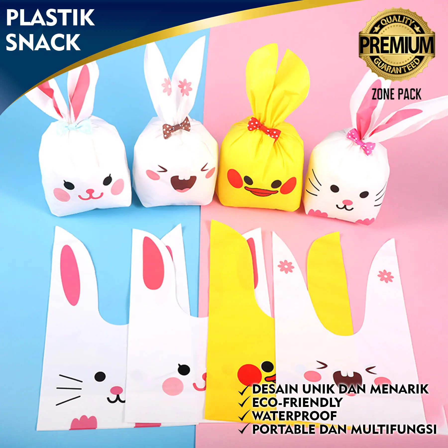 [ 10 PCS ] Plastik Snack Ulang Tahun Ukuran Kecil | Kantong Bingkisan Hadiah | GoodieBag Kecil Anak | Plastik Hampers Mini kecil