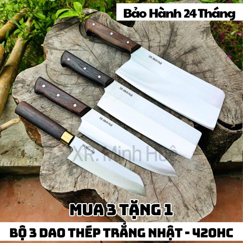 [MUA 3 TẶNG 1 ] Bộ Dao chặt thái lọc Đa Năng thép không rỉ cao cấp Nhật Bản