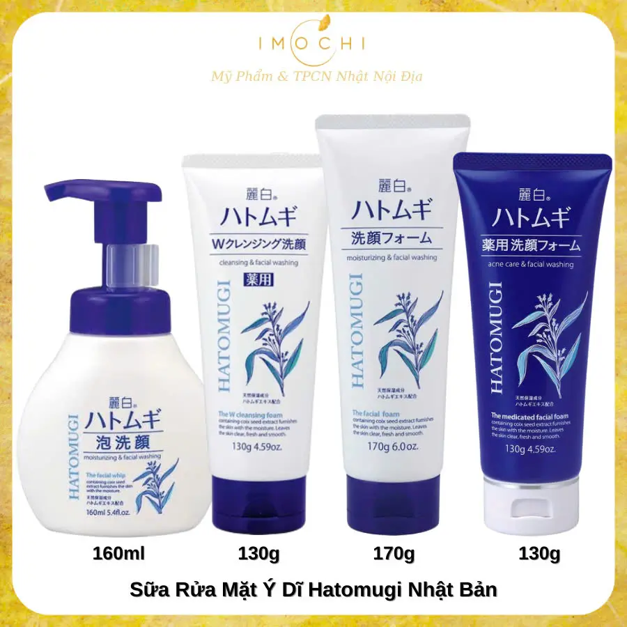 Sữa Rửa Mặt Ý Dĩ Hatomugi Nhật Bản