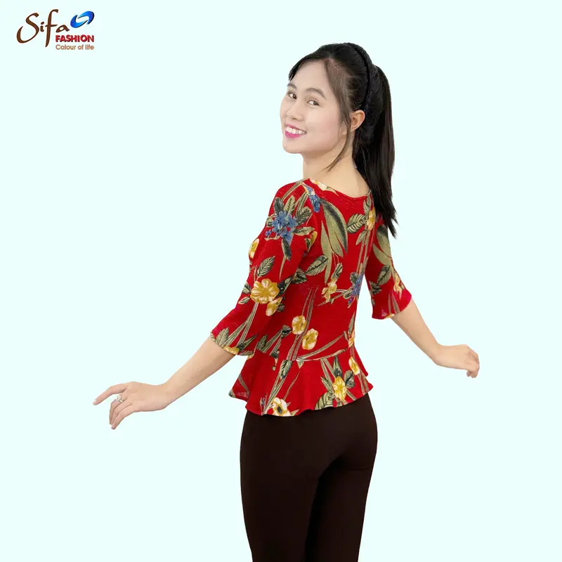 [Sifa Fashion] Áo kiểu nữ cổ thuyền HA21233 3